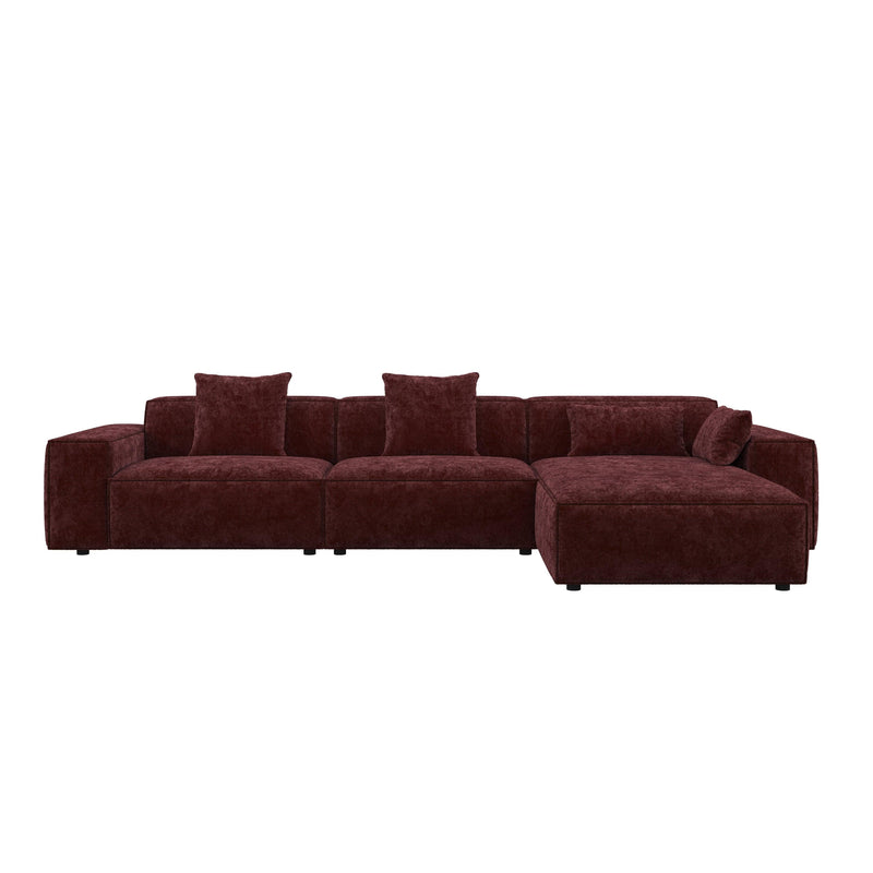 Lisbon Luxe Modular Fabric Sofa HyPrim L shape sectional sofa