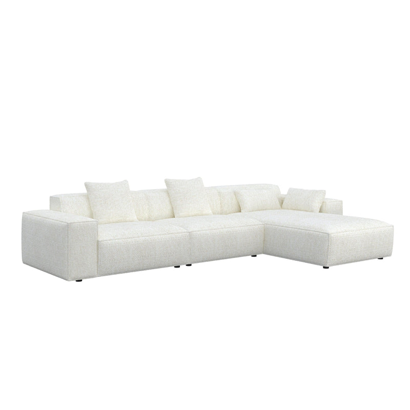 Lisbon Luxe Modular Fabric Sofa HyPrim L shape sectional sofa