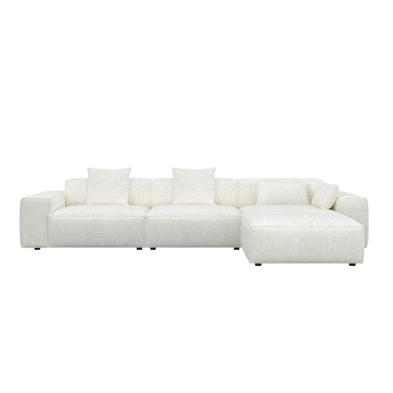 Lisbon Luxe Modular Fabric Sofa HyPrim L shape sectional sofa