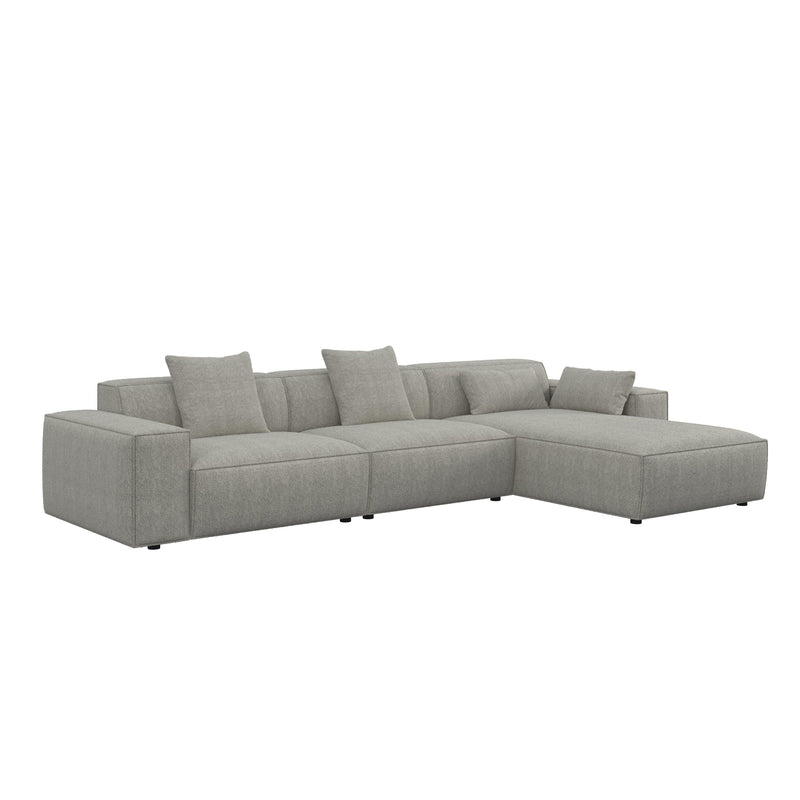 Lisbon Luxe Modular Fabric Sofa HyPrim L shape sectional sofa