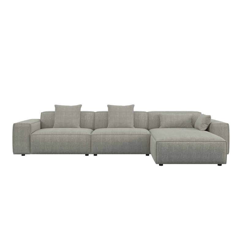 Lisbon Luxe Modular Fabric Sofa HyPrim L shape sectional sofa