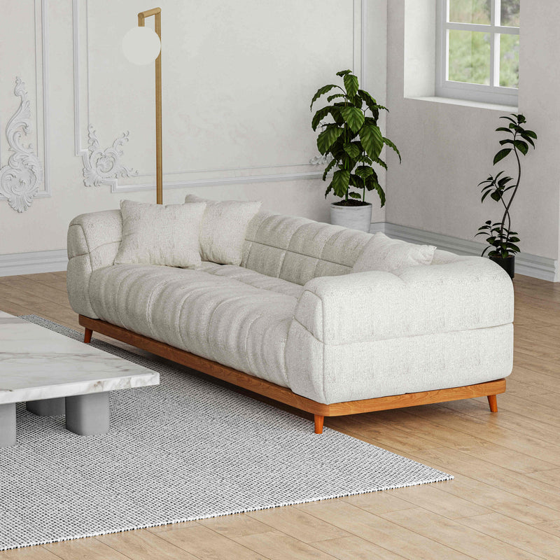 San Marino 3 Seater Cloud Fabric Sofa