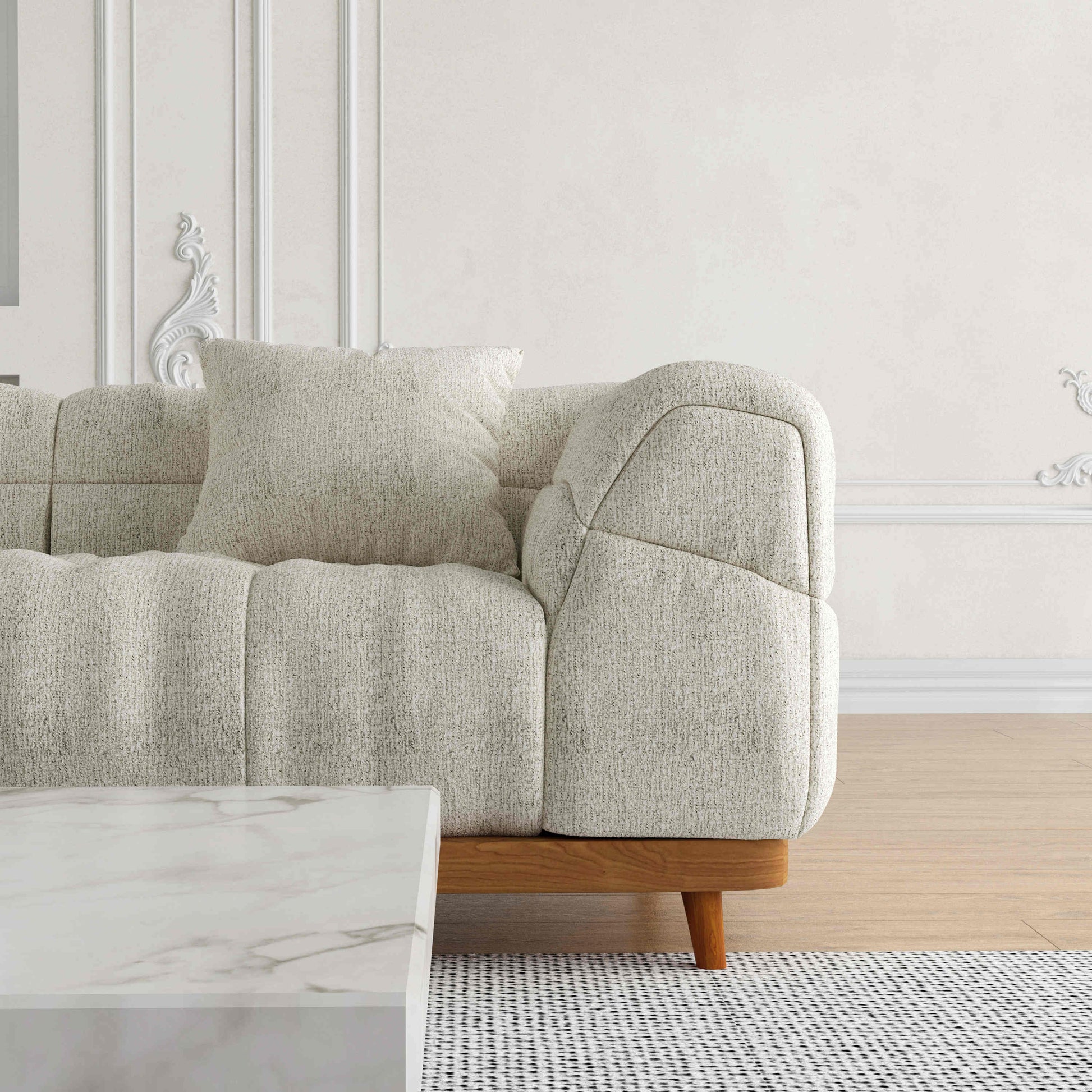 San Marino 3 Seater Cloud Fabric Sofa