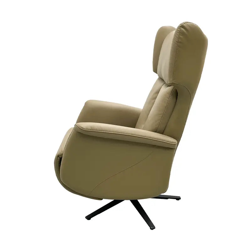 Naples Khaki Nappa Leather Power Recliners - HyPrim