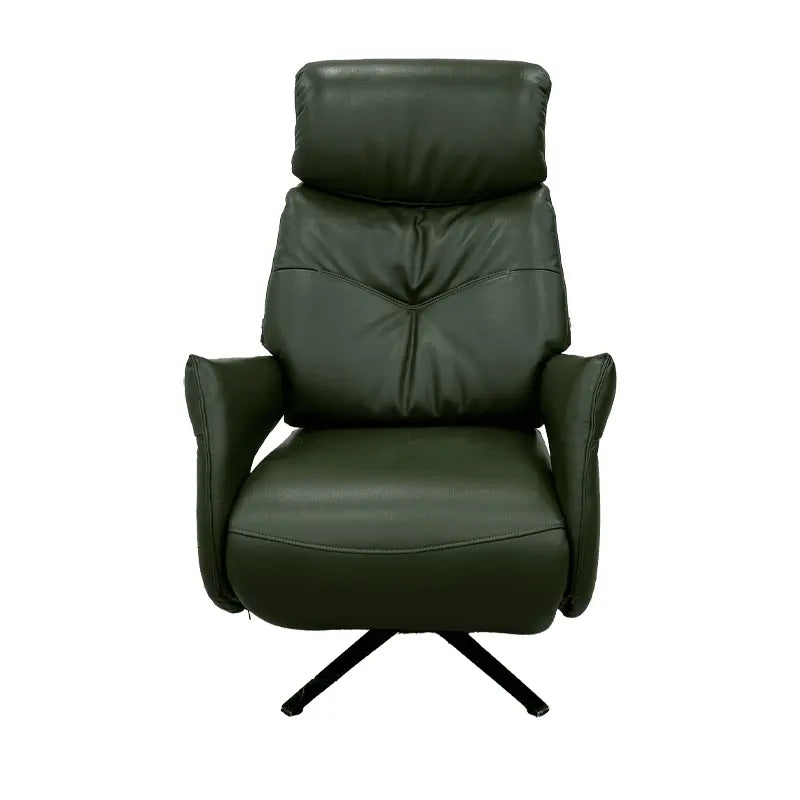 Naples Dark Green Funtional Chair Leather Recliners - HyPrim