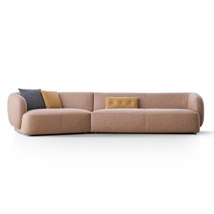 Lisbon Gong Camel Modular Sectional Couch Fabric Sofa HyPrim Sectional Sofa