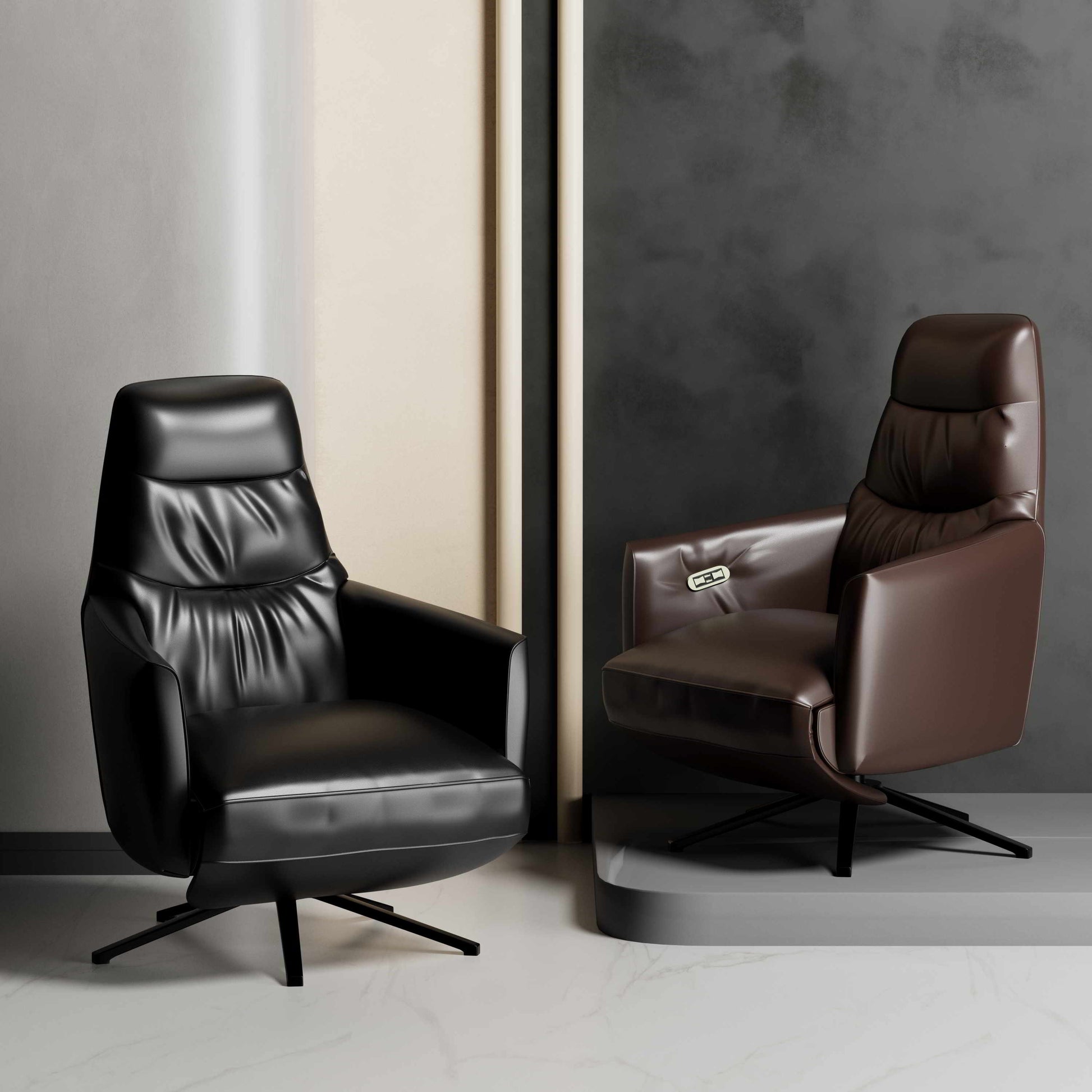 Naples Fashion Leather Recliner Chair HyPrim Power Recliner Chair