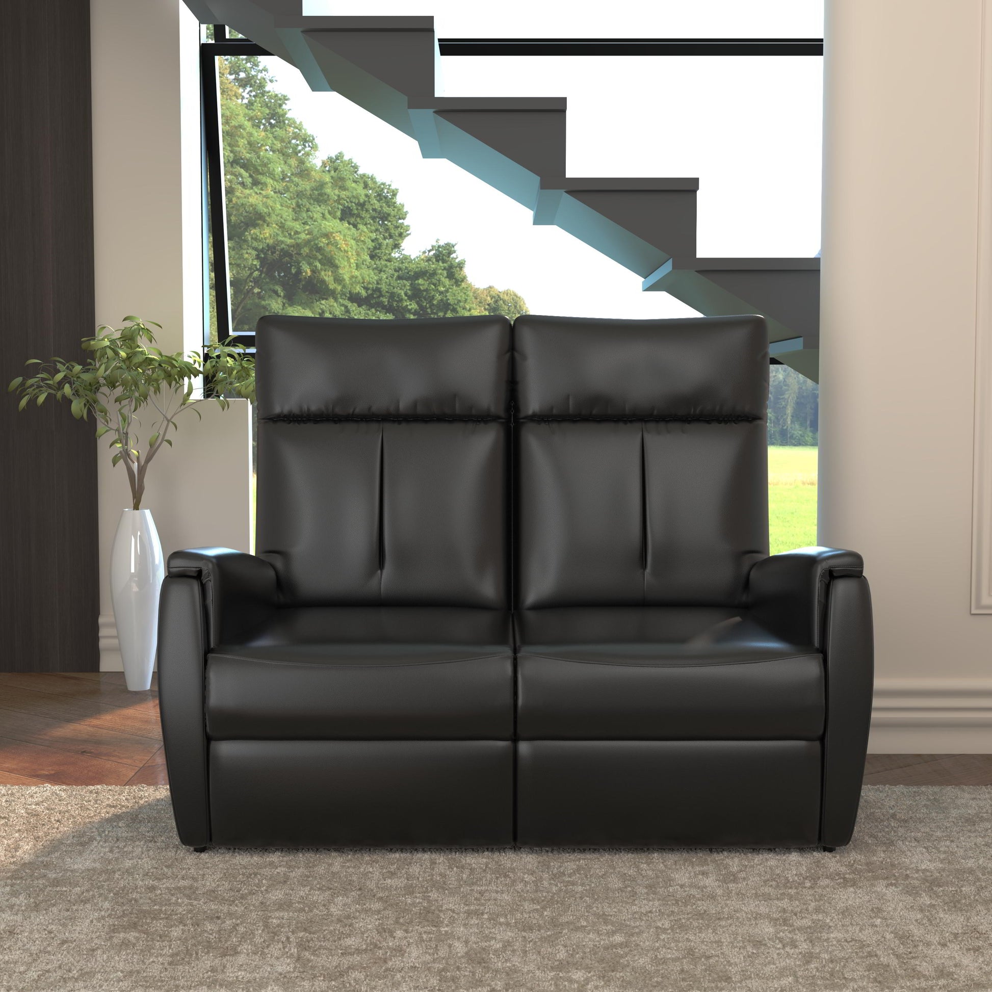 Naples Blessing Power Loveseat Leather Recliner