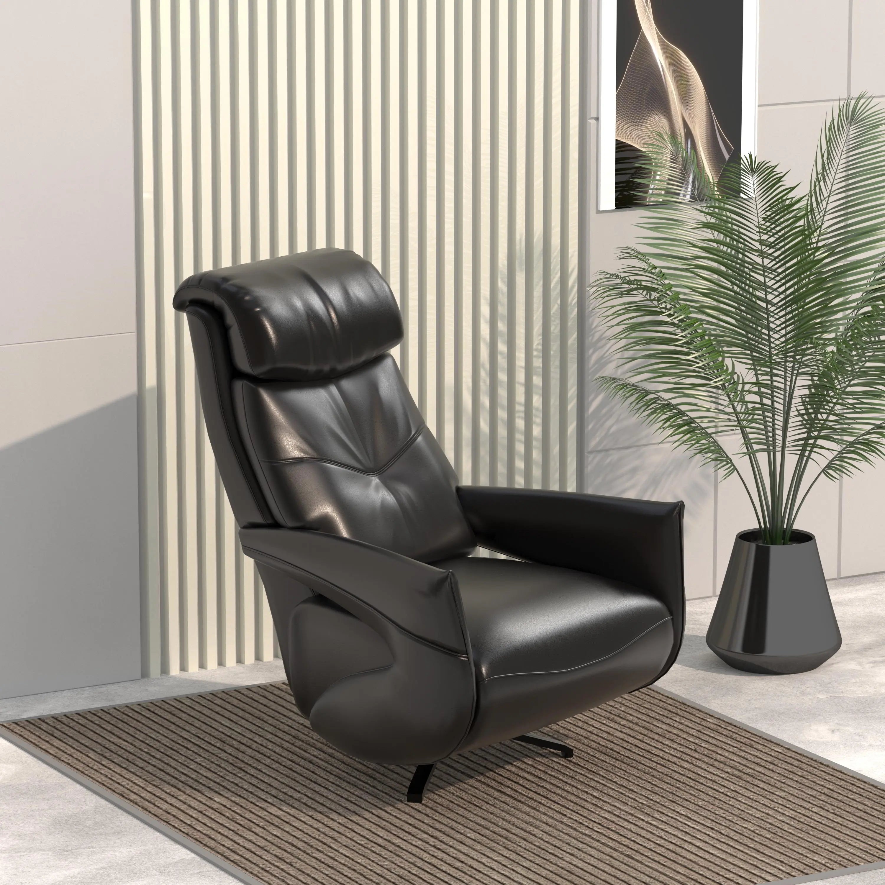 Naples King Chair Leather Recliner