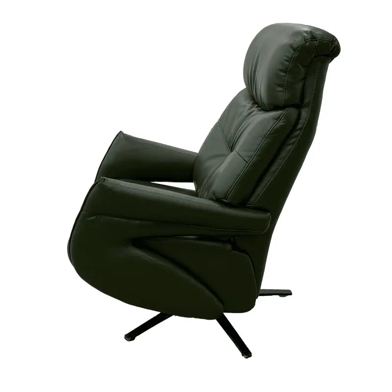 Naples Dark Green Funtional Chair Leather Recliners - HyPrim